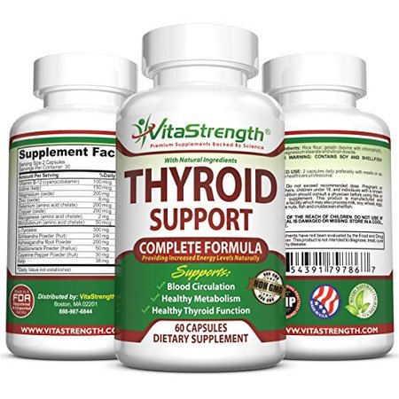 Premium Thyroid Support - Complete Formula to Help Weight Loss & Improve Energy with Iodine, Bladderwrack, Kelp, B12 & More -Best Thyroid Supplements for