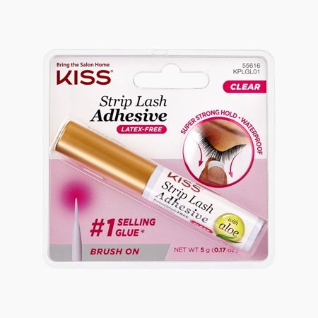 KISS Ever EZ Strip Eyelash Adhesive, Clear (Best Professional Lash Glue)