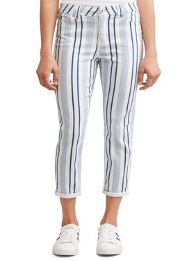 Preston High Rise Skinny Ankle Jean Women's (Striped)