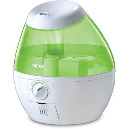 Green Glimmer Mist - Vicks Mini Filter Free Cool Mist Humidifier - Green