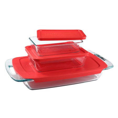 - Pyrex Easy Grab Bake ’N Store 6-piece Value Pack
