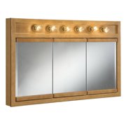 Lighted Medicine Cabinet Design House 530626 Richland 6 Light Tri View Wall Medicine Cabinet 48