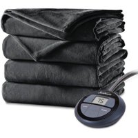 Sunbeam Electric Heated Velvet Plush Blanket