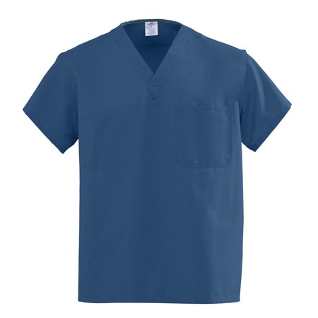 Classic Scrub Tops - Medline Unisex AngelStat Reversible Classic Fit V-Neck Scrub Top