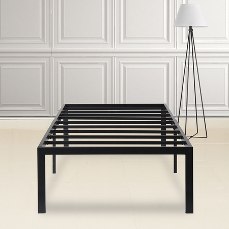 GranRest 18'' Dura Metal Bed Frame, Non-Slip, (Best Bed Frame For Heavy Person)