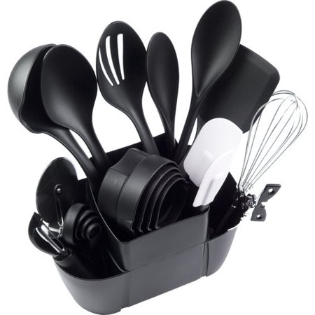 Mainstays 21-Piece Kitchen Utensils Set (Best Utensils For Cooking)