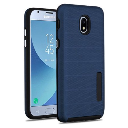 Phone Case For Samsung Galaxy J3 2018, J337, J3 V 3rd Gen, J3 Star, J3 Achieve, Express Prime 3 - Phone Case Shockproof Hybrid Rubber Rugged Case Cover Slim Dots Textured Ink (Samsung J3 Best Price)