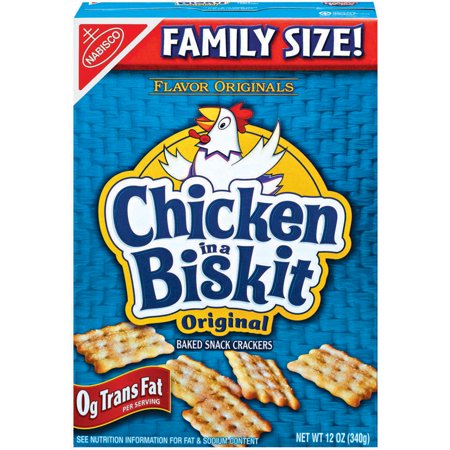 Nabisco Original Chicken in a Biskit Snack Crackers, 12
