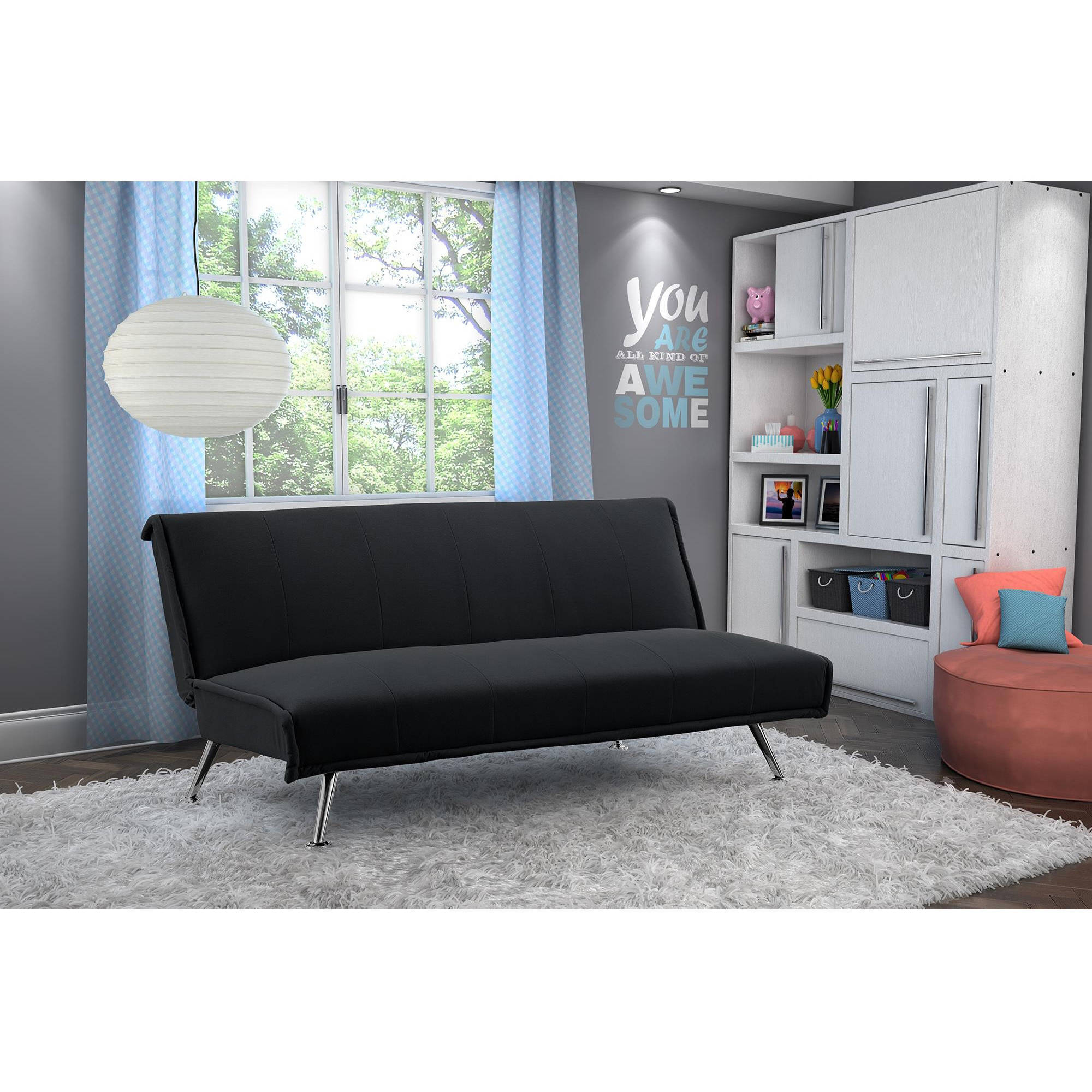 your zone Harlee Microfiber Junior Futon, Multiple Colors