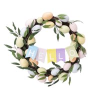 Way To Celebrate Hello Easter Egg Wreath