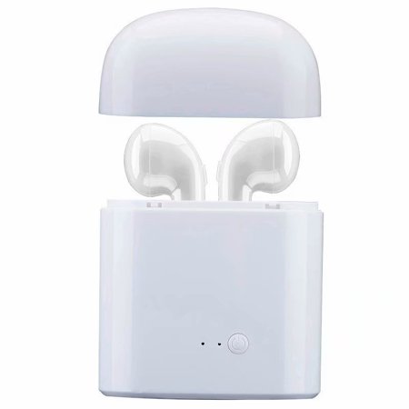 VicTsing HBQ I7 TWS Twins Wireless Earbuds Mini Bluetooth Headset Earphone with Charging Case for iPhone X 8 7 6s 6 Plus SE Samsung Galaxy and other cellphones (Best Rated Wireless Earbuds For Working Out)