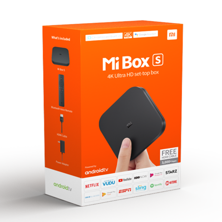 Xiaomi Mi Box S 4k Hdr Android Tv With Google Istant Remote Xiaomi Mi Box S 4k Hdr Android Tv With Google Istant Remote Streaming Media Player Now Free 10 Vudu Credit