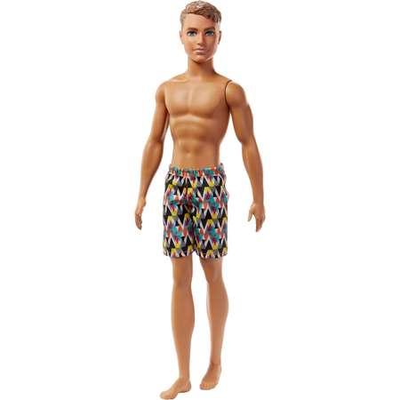 Barbie Ken Beach Doll with Multi-Colored Swimsuit