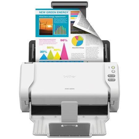 Brother ADS-2200 High-Speed Desktop Document Scanner, Multiple Scan Destinations, Duplex
