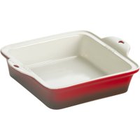 Lodge 8" x 8" Stoneware Baking Dish, Red, STW8SQ43