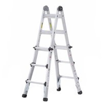Cosco 14 ft. Aluminum 5-in-1 Multi-Position Ladder with 300 lb. Load Capacity Type IA Duty Rating