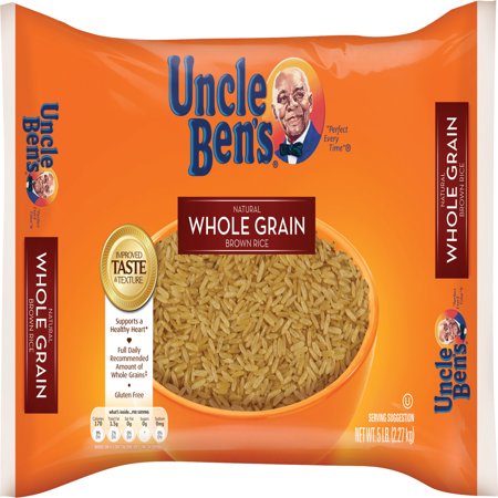 UNCLE BEN'S Whole Grain Brown Rice, 5lb - Walmart.com