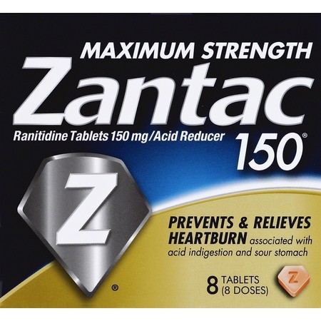 Zantac 150mg Maximum Strength Ranitidine Acid Reducer Tablets, (Best Way To Take Zantac)