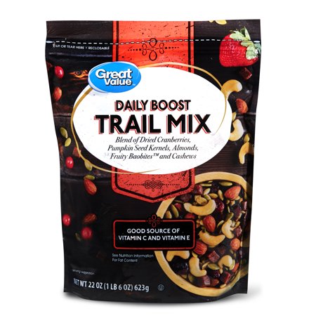 Great Value Trail Mix, Daily Boost, 22 oz - Walmart.com