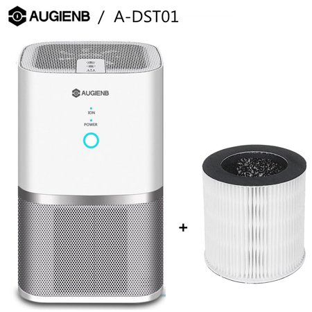 AUGIENB Air Purifiers with 3in1 True HEPA Filter, 2 Speeds Touch Control and Quiet Operation for Allergies and Asthma,Captures Allergens, Smoke, Odors, Mold, Dust, Germs,