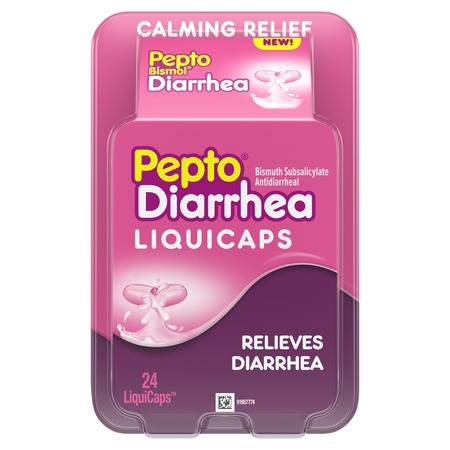 Pepto Bismol Diarrhea LIQUICAPS (24 ct), Anti Diarrhea Medicine for Diarrhea Relief, Anti Diarrhea