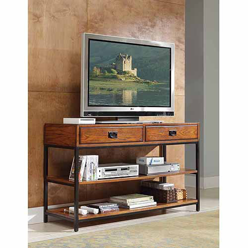 Home Styles Modern Craftsman Distressed Oak TV Stand