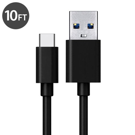 USB Type C Cable Charger, FREEDOMTECH 10ft USB C to USB A Charger Cable Fast Charger Cord For Samsung Galaxy Note 8, Galaxy S8/S8+, Apple New Macbook, Nexus 6P 5X, Google Pixel, LG G5 (Best Usb Dac For Mac)