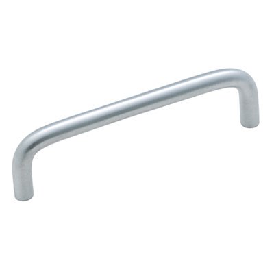 Double Pull Out Chrome Wire - Brass Wire Pulls 3-3/4 in (96 mm) Center-to-Center Brushed Chrome Cabinet Pull