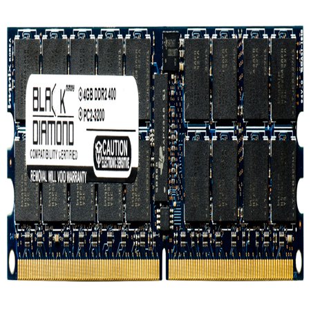 Sun 4 Gb Memory - 4GB RAM Memory for Sun Netra T2000 AC 240pin PC2-3200 DDR2 RDIMM 400MHz Black Diamond Memory Module Upgrade