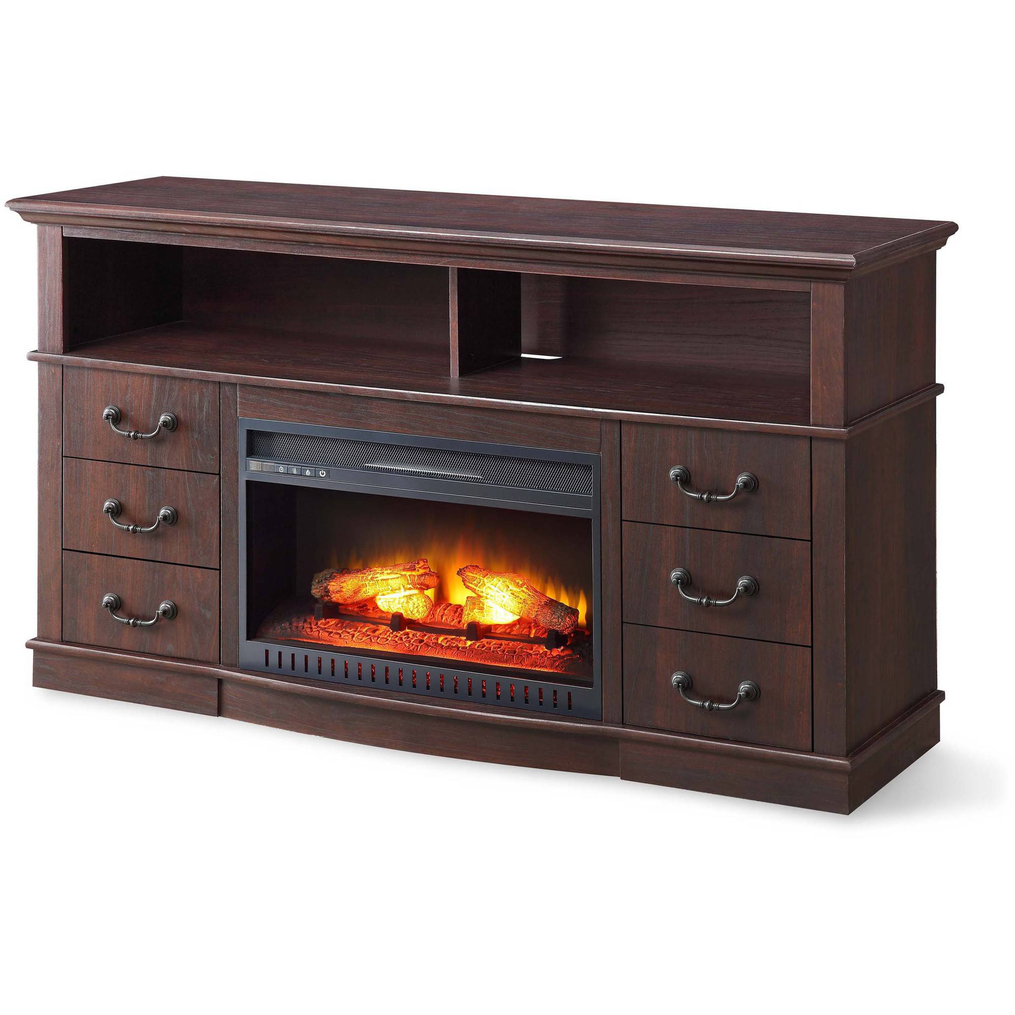 Better Homes and Gardens 60'' Media Fireplace Console for TVs up to 70'', Multiple Finishes