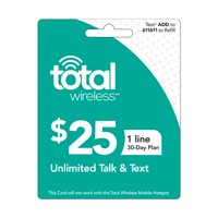 Total Wireless $25 Individual 30 Day Plan (Email Delivery)
