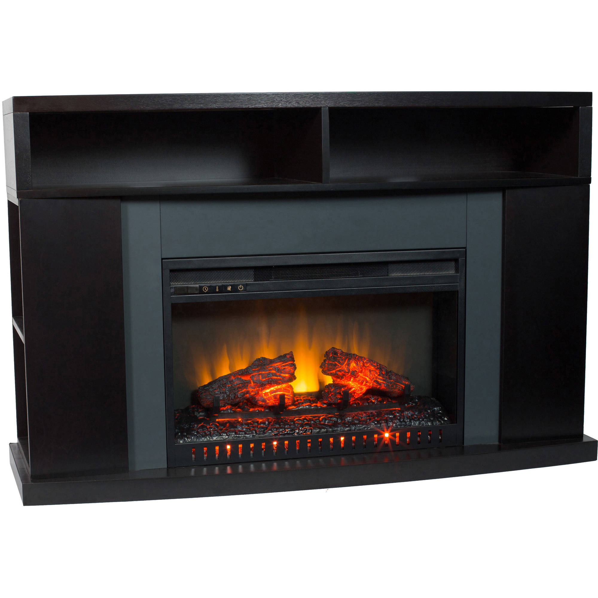 Décor Flame Fairbanks 50'' Media Fireplace, for TVs up to 60'', Black