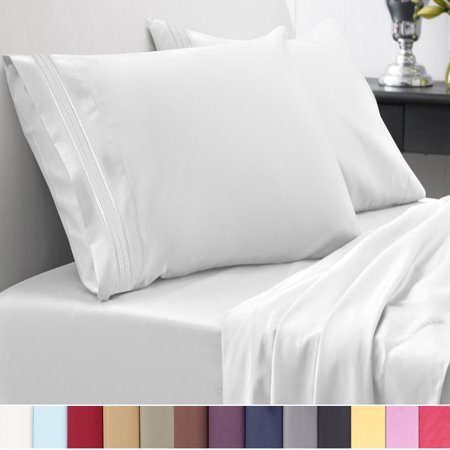 Sweet Home Collection 1500 Thread Count 4 Piece Microfiber Bed Sheets (Best Price 1000 Thread Count Sheets)