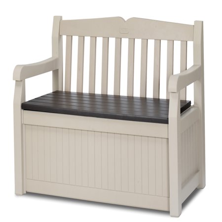 Keter Eden Outdoor Resin Storage Bench, All Weather Plastic Seating ...