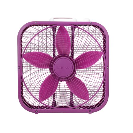 Lasko Cool Colors 20 3 Sd Box Fan Model B20309 Purple Lasko Cool Colors 20 3 Sd Box Fan Model B20309 Purple