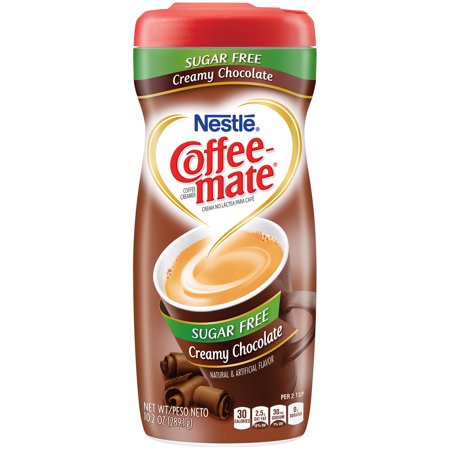 Mini Cat Creamer - (3 pack) COFFEE MATE Sugar Free Creamy Chocolate Powder Coffee Creamer 10.2 oz. Canister