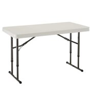 Adjule Height Tables Lifetime 4 Adjule Folding Table Almond 80161