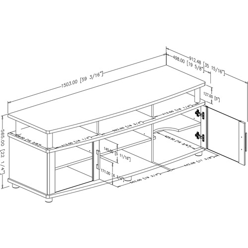 South Shore City Life TV Stand for TVs up to 60'', Multiple Finishes