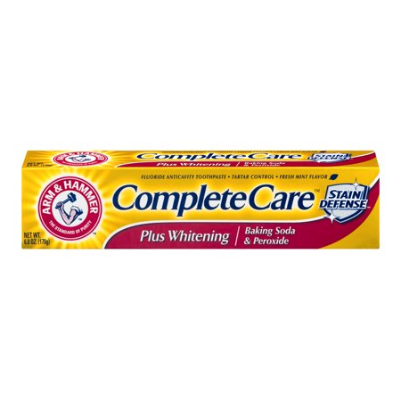 (2 pack) Arm & Hammer Complete Care Stain Defense Plus Whitening Baking Soda & Peroxide, 6.0