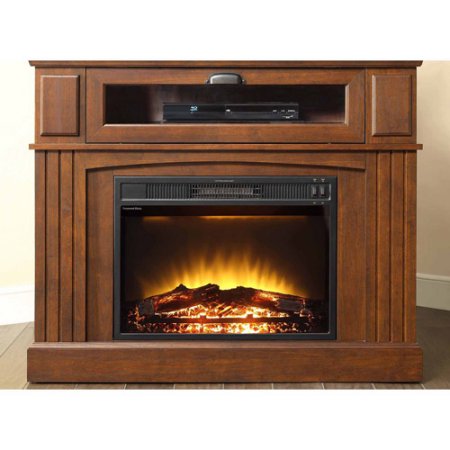 Whalen Sumner Corner Media Electric Fireplace for TVs up to 45'', Brown