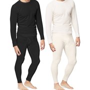 Thermal Underwear For Men Mens 2pc Thermal Underwear Set Shirt Pants Top Bottom Waffle Knit Cotton Long John
