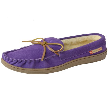 alpine swiss sabine shearling slippers moccasin suede slip womens shoes