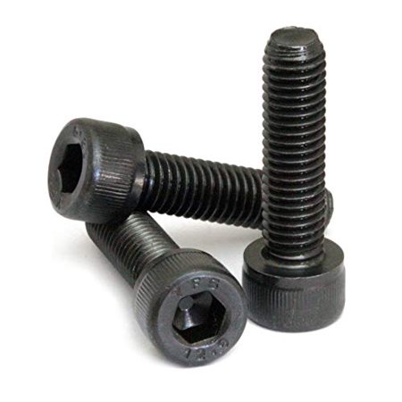 8 Mm Blank Guns ((10) M8-1.25 x 8mm (FT) - Socket Head Caps Screws, Class 12.9 Alloy Steel w Black Oxide, DIN 912 / ISO 4762, Hex (Allen) Key Drive - MonsterBolts (10, M8)