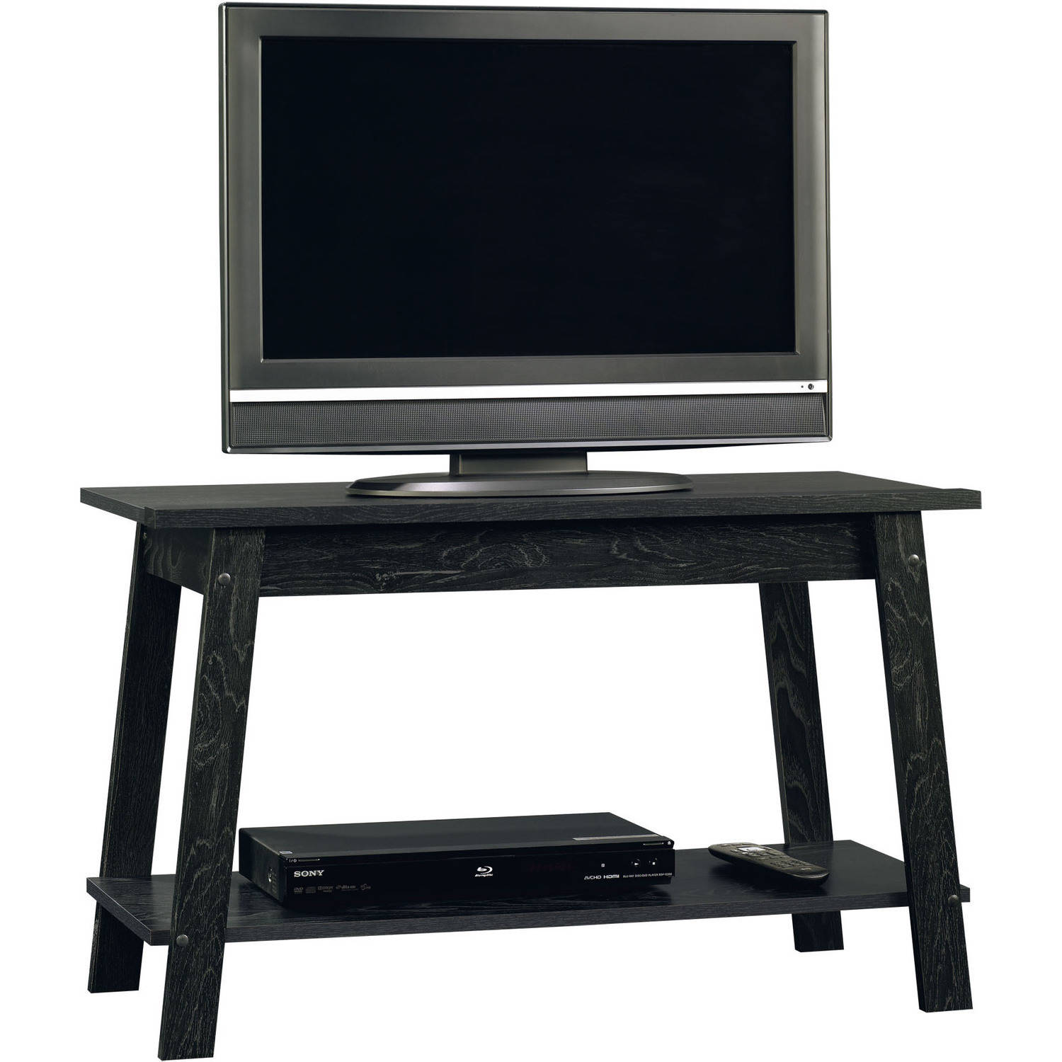 Sauder Beginnings Ebony Ash TV Stand, for TVs up to 37''