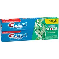 Crest Complete Whitening + Scope Minty Fresh Striped Toothpaste, 6.2 oz TWIN