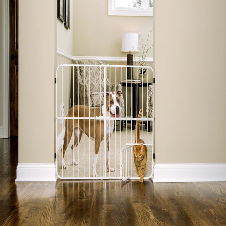 Extra Tall Metal Expandable Pet Gate - Walmart.com