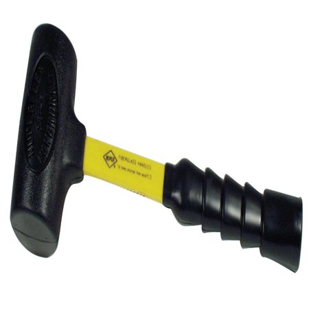 Spline Drive Hammer - Nupla Power Drive Dead Blow Hammers, 4 lb Head, 15 1/2 in Handle, Yellow