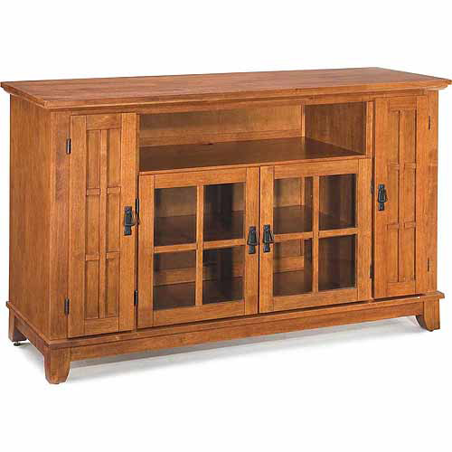 Home Styles Arts and Crafts TV Credenza, Cottage Oak