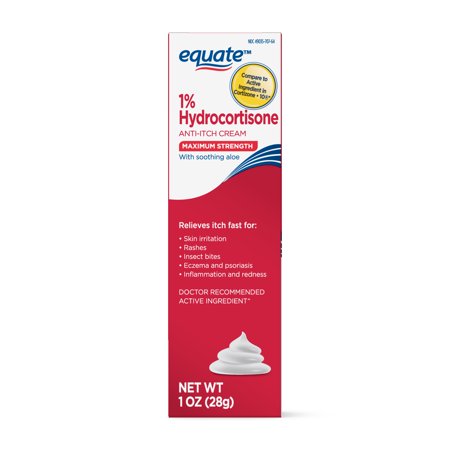 Equate Hydrocortisone Anti-Itch Cream, Maximum Strength, (Best Anti Itch For Hives)