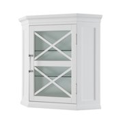 Corner Cabinets Elegant Home Fashions Blue Ridge Corner Wall Cabinet In White